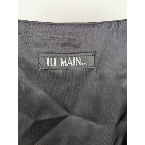 Vintage 100% Cotton 111 Main Red Christmas Winter Holiday Party Vest Size 1X - Picture 4 of 5